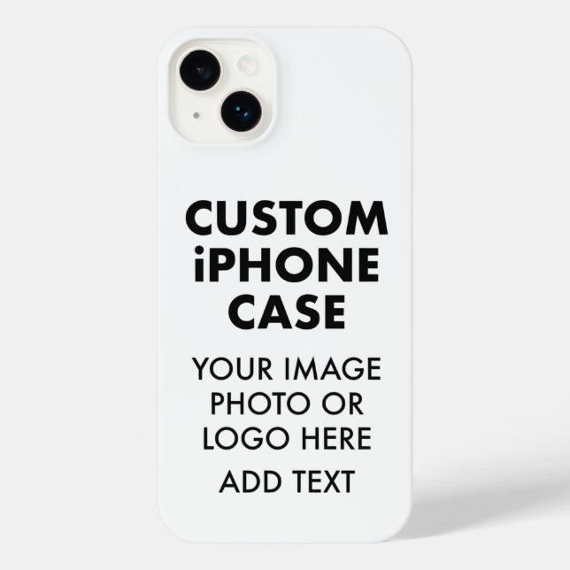 Custom Personalized iPHONE 14 PLUS BUDGET CASE (Back)