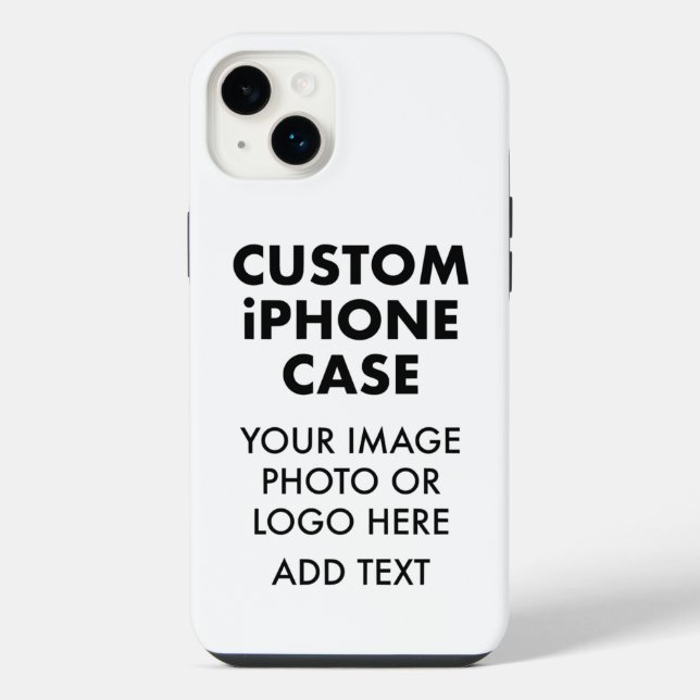 Custom Personalized iPHONE 14 PLUS BUDGET TOUGH Case (Back)