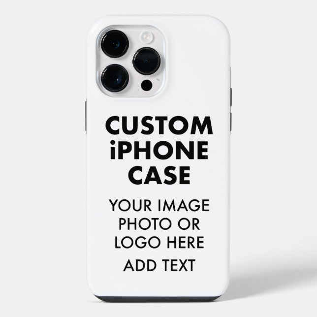 Custom Personalized iPHONE 14 PRO MAX BUDGET TOUGH Case (Back)