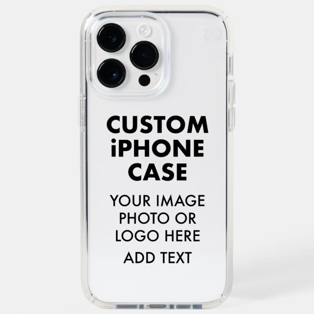 Custom Personalized iPHONE 14 PRO MAX CLEAR  Speck iPhone Case (Front)