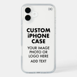 Custom Personalized iPHONE 16 PLUS CLEAR CASE