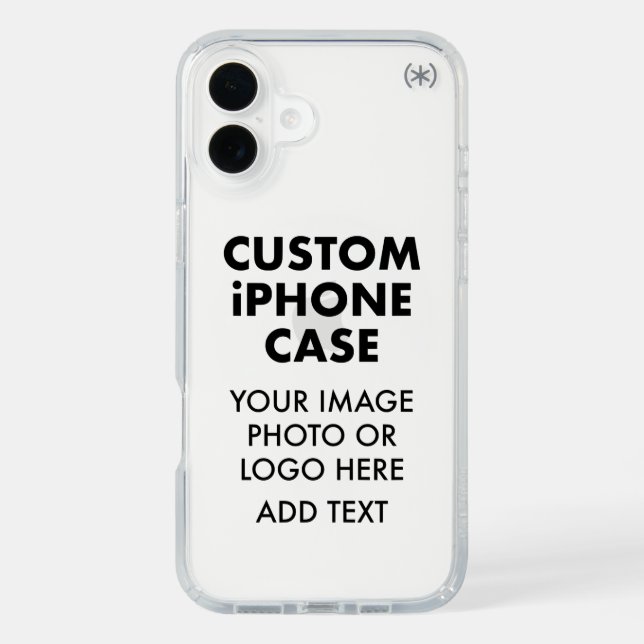 Custom Personalized iPHONE 16 PLUS CLEAR CASE (Front)