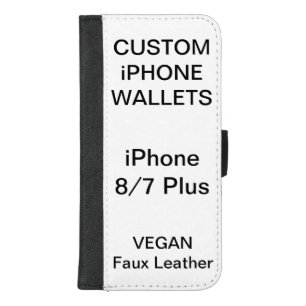 Custom Personalized iPhone 8/7 Plus Wallet Blank