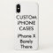 Custom Personalized iPhone X Barely There Case