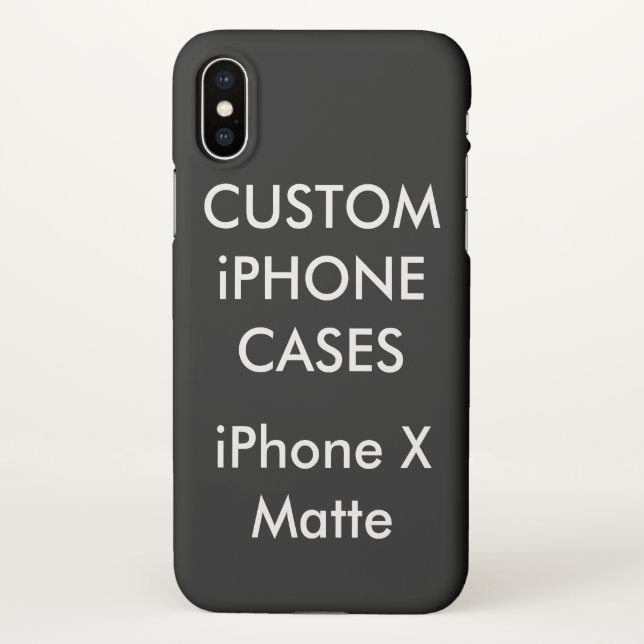 Custom Personalized iPhone X Case Blank Template (Back)