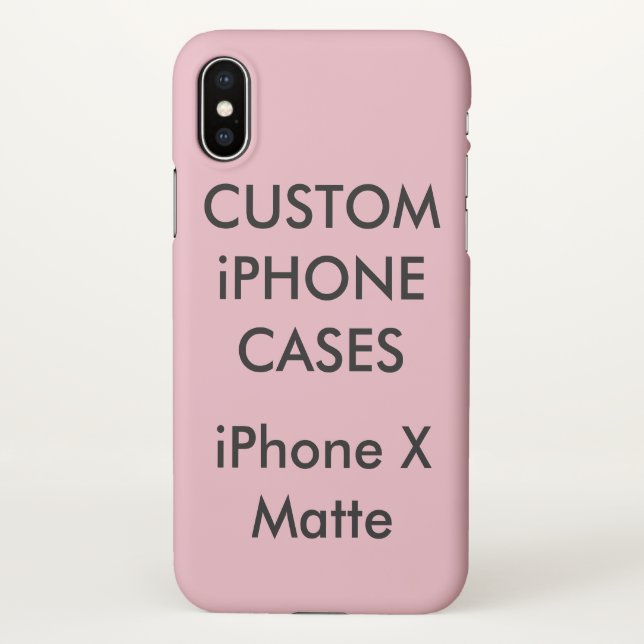 Custom Personalized iPhone X Case Blank Template (Back)