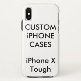 Custom Personalized iPhone X Tough Hard Shell Case