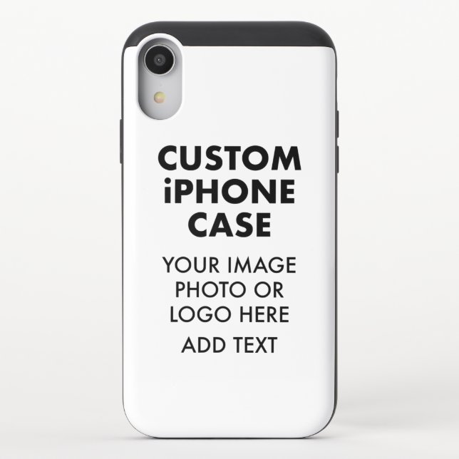 Custom Personalized iPHONE XR SLIDER CASE (Back)