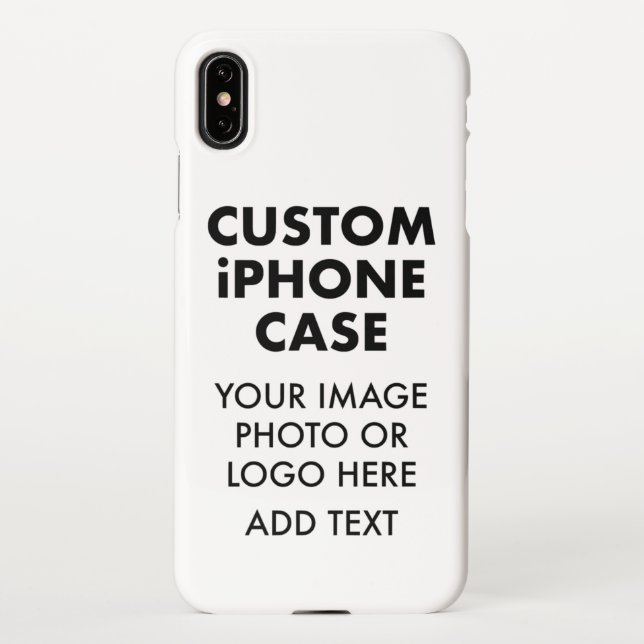 Custom Personalized iPHONE XS MAX BUDGET CASE (Back)
