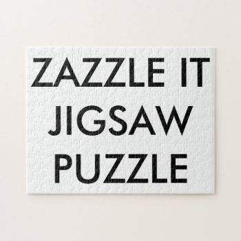 Custom Personalized Jigsaw Puzzle Blank Template by GoOnZazzleIt at Zazzle