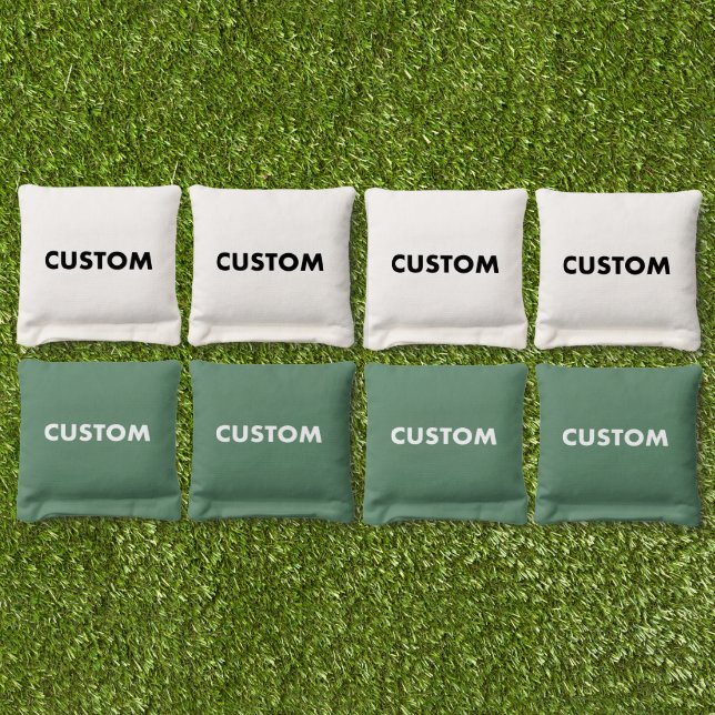 Custom Personalized KELLY GREEN Cornhole Bag Toss (Set)
