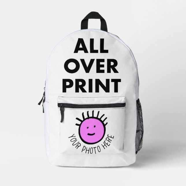 Custom personalized KIDS ALL OVER PRINT BACKPACK (Front)