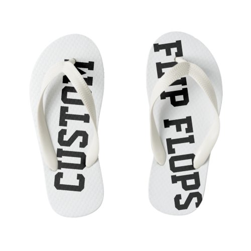 Custom Personalized Kids Flip Flops Blank Template