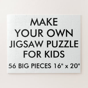 Custom Personalized Kids Jigsaw Puzzle 56 Big Pc.