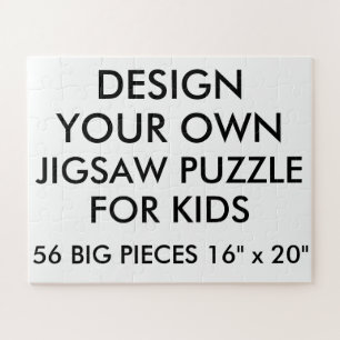 Custom Personalized Kids Jigsaw Puzzle 56 Big Pc.