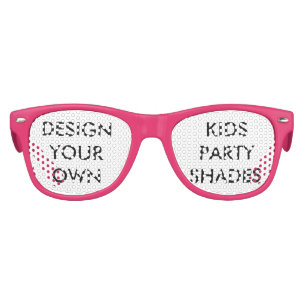Custom Personalized Kids Pink Retro Party Shades
