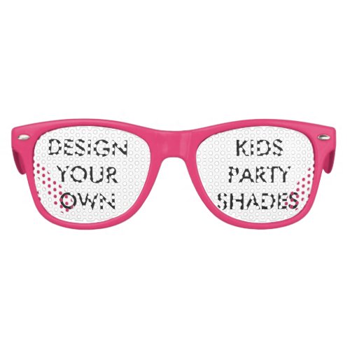 Custom Personalized Kids Pink Retro Party Shades