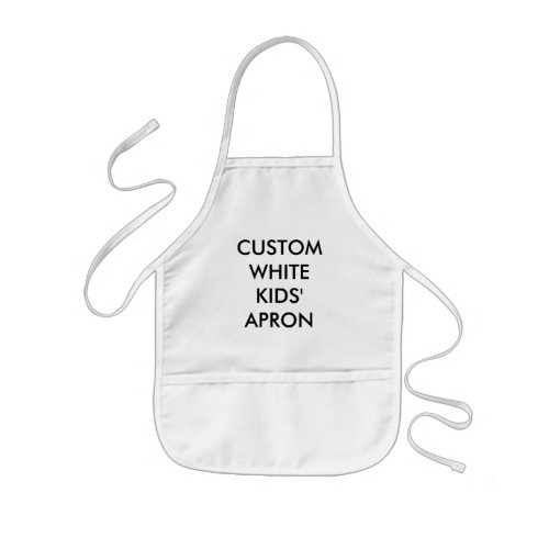 Custom Personalized Kids White Apron