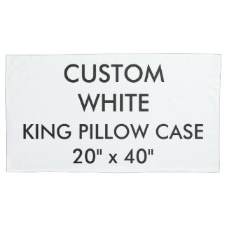 Custom Personalized King Size Pillow Case 20"x40"
