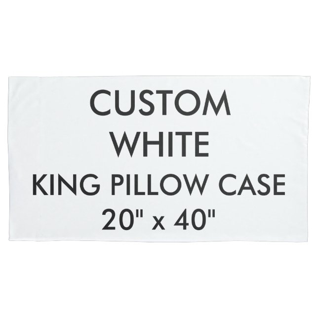 Custom Personalized King Size Pillow Case 20"x40" (Front)
