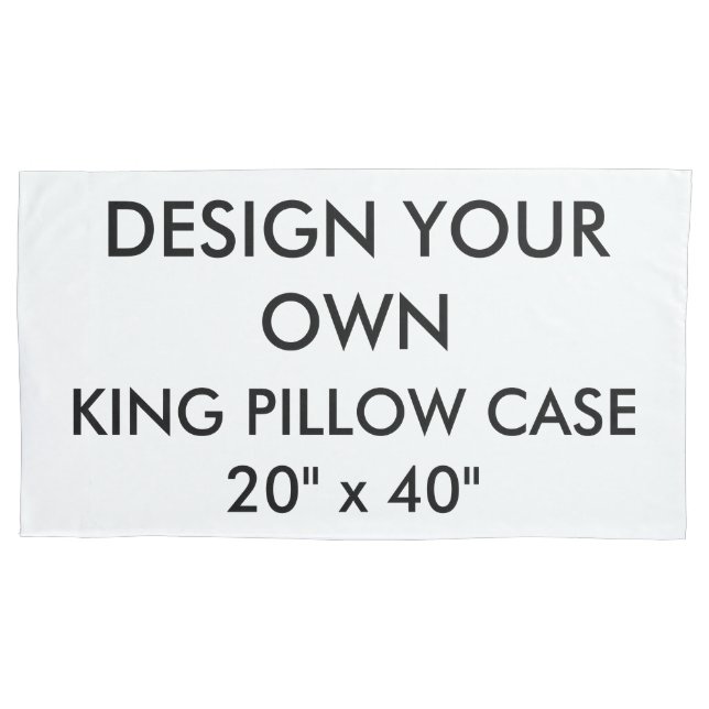 Custom Personalized King Size Pillow Case 20"x40" (Front)