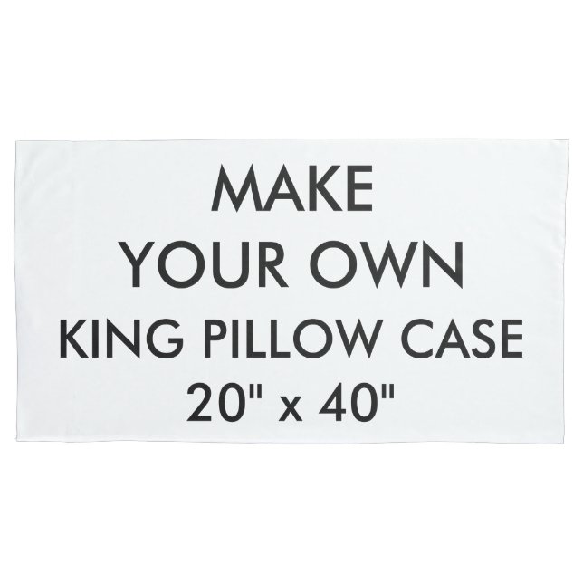 Custom Personalized King Size Pillow Case 20"x40" (Front)