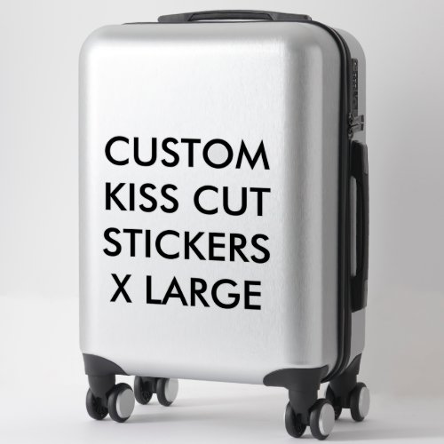 Custom Personalized KISS CUT STICKERS 14x14 XL