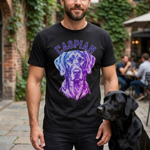 Custom Personalized Labrador Rainbow Watercolor  T-Shirt