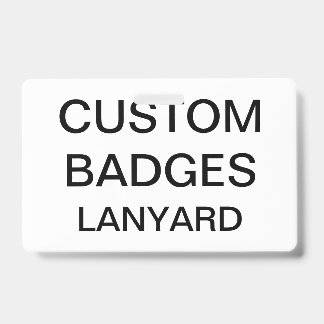 Custom Personalized LANYARD BADGE