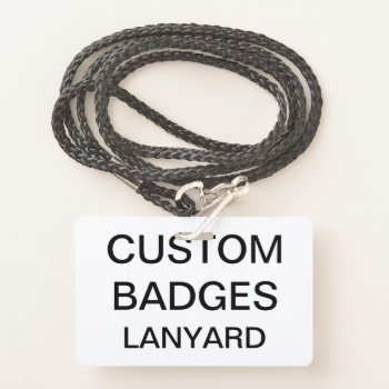Custom Personalized Lanyard Badge by CustomBlankTemplates at Zazzle