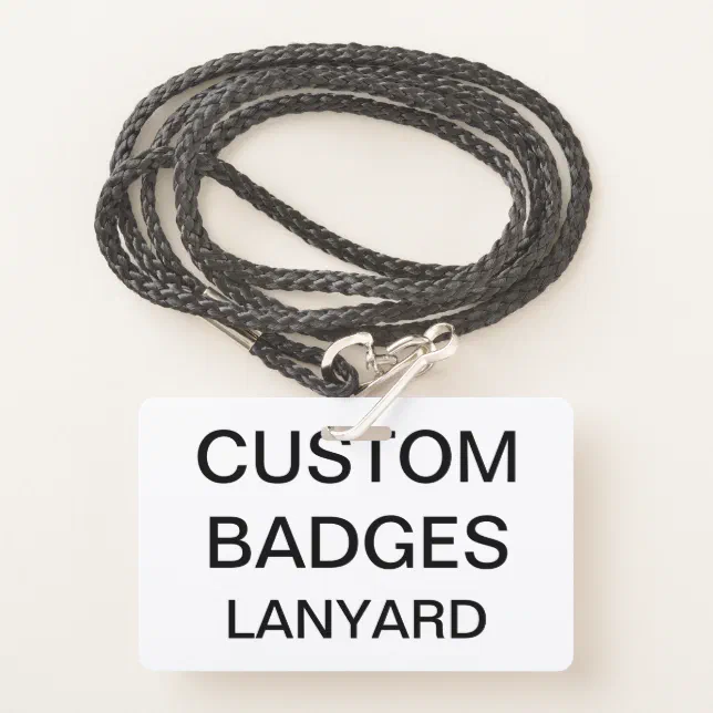 Custom Personalized LANYARD BADGE | Zazzle