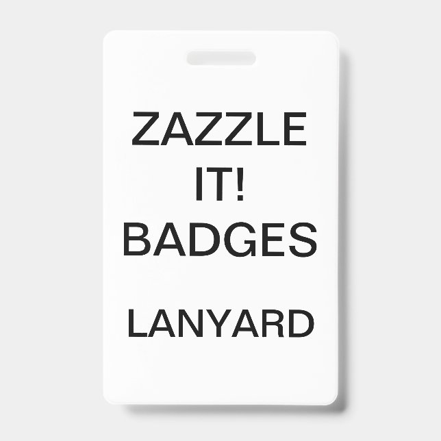 Custom Personalized LANYARD BADGE (Front)