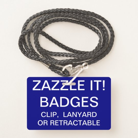 Custom Personalized LANYARD BADGE Template | Zazzle.com