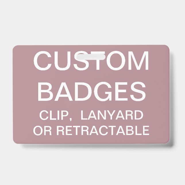 Custom Personalized LANYARD BADGE Template (Front)