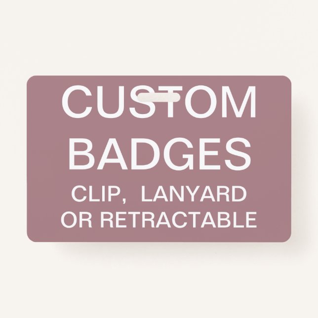 Custom Personalized LANYARD BADGE Template (Front)
