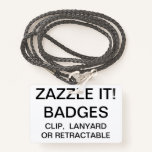 Custom Personalized LANYARD BADGE Template