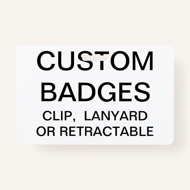 Custom Personalized LANYARD BADGE Template (Front)
