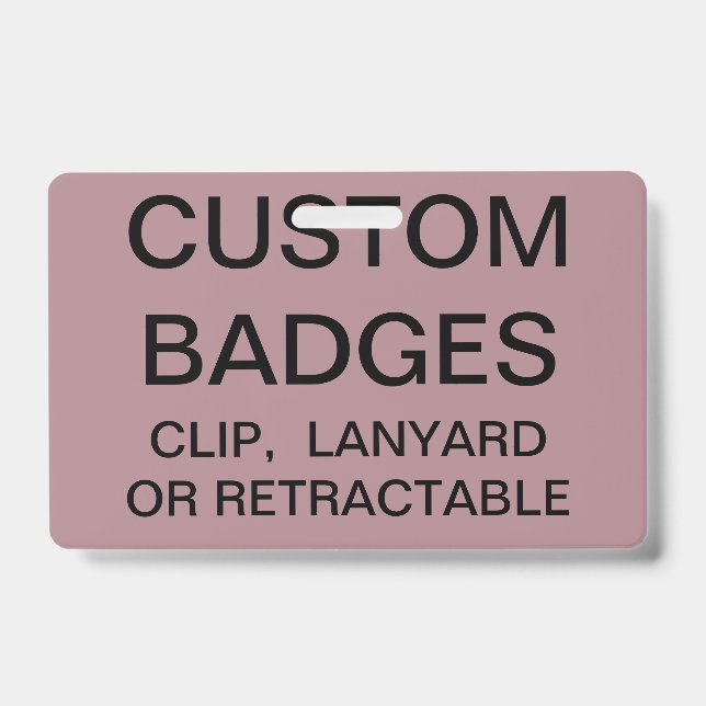 Custom Personalized LANYARD BADGE Template (Front)