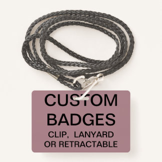 Custom Personalized LANYARD BADGE Template