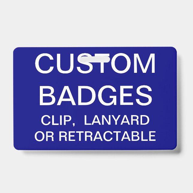 Custom Personalized LANYARD BADGE Template (Front)