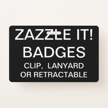 Custom Personalized Lanyard Badge Template by GoOnZazzleIt at Zazzle