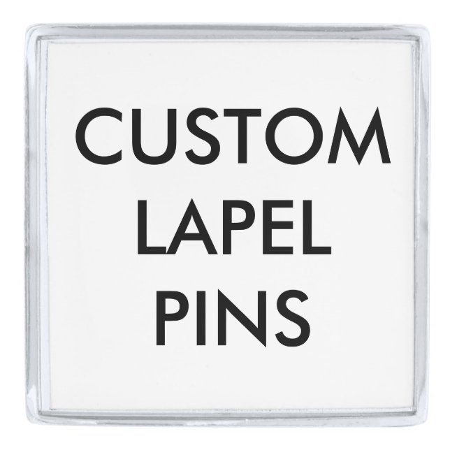 Custom Personalized Lapel Pin Blank Template (Front)