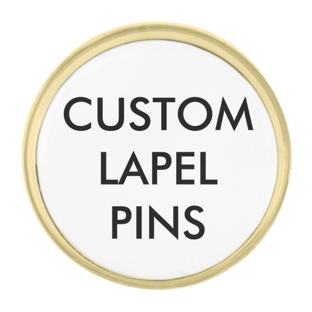 Custom Personalized Lapel Pin Blank Template (Front)