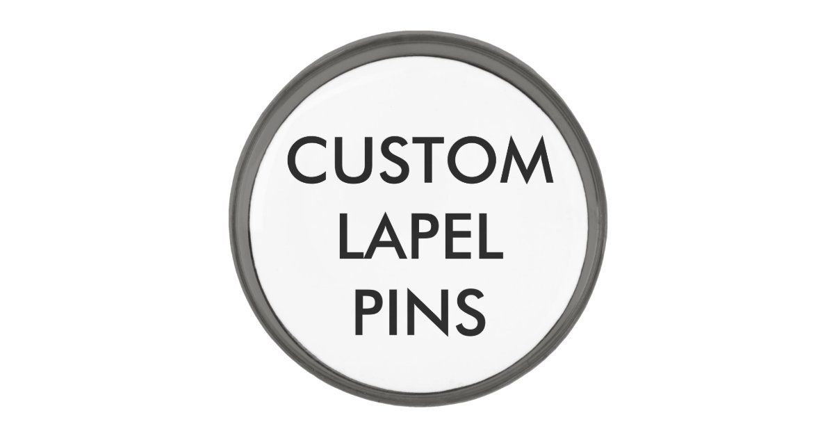 Custom Personalized Lapel Pin Blank Template Zazzle