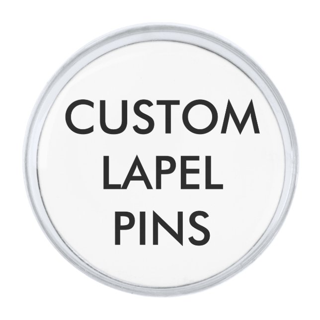 Custom Personalized Lapel Pin Blank Template (Front)