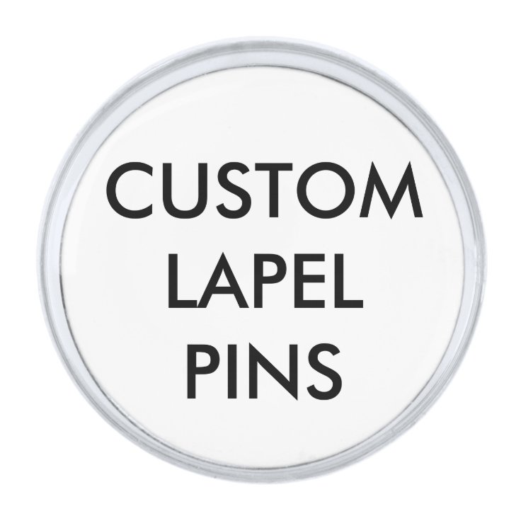 Custom Personalized Lapel Pin Blank Template Zazzle