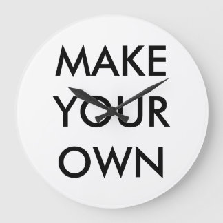 Custom Personalized Large 10.75" Round Wall Clock