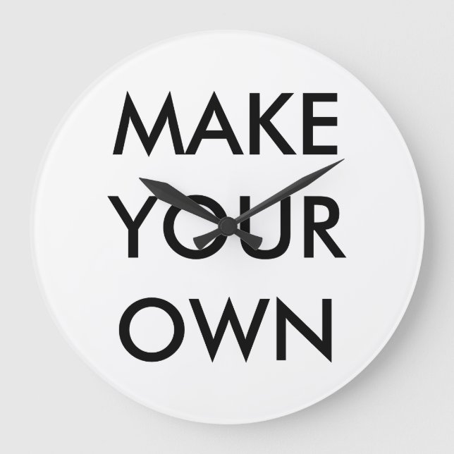 Custom Personalized Large 10.75" Round Wall Clock (Front)