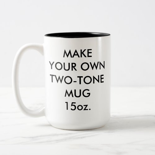 Custom Personalized Large 15oz Black Two_Tone Mug