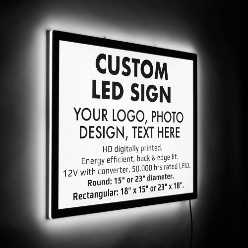 Custom Personalized Large 23 x 18 LED Sign Blank